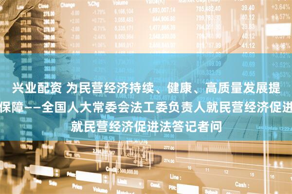 兴业配资 为民营经济持续、健康、高质量发展提供坚实法治保障——全国人大常委会法工委负责人就民营经济促进法答记者问