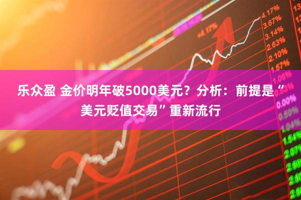 乐众盈 金价明年破5000美元？分析：前提是“美元贬值交易”重新流行